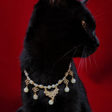 Abyssal Beauty - Timeless Pearl Necklace for Cats