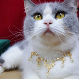 Abyssal Beauty - Timeless Pearl Necklace for Cats