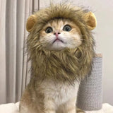 Cat Lion Mane Halloween Costume Cosplay Dress Hat