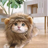 Cat Lion Mane Halloween Costume Cosplay Dress Hat