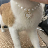 Dusklight Shimmer - Classic Pearl Cat Necklace