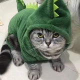 Cosplay Dinosaur Fleece Hoodies Sweater Cat Costume