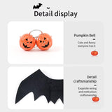 Halloween Cat Clothes Bat Wings Costume Cosplay Prop