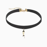 Black Cat Velvet Choker Necklace for Women