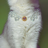 Aurora Gem - Pearl Cat Necklace with Gemstones