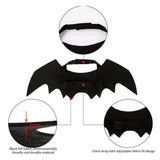 Halloween Cat Clothes Bat Wings Costume Cosplay Prop