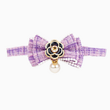 Pearl Cat Bow Tie Collar with Safety Buckle