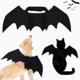 Halloween Cat Clothes Bat Wings Costume Cosplay Prop