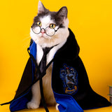 Cat Halloween Costume Pet Cape Decoration Magic Academy Cosplay Clothes