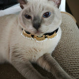 Oriental Jewelry - Velvet Jade Pearl Cat Necklace