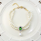 Seabreeze Jewel - Cat Pearl Collar Necklace Jewelry Diamond Pendant Fashion Luxury