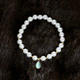 Ocean’s Lullaby - Sparkling Paw Pearl Pendant Necklace